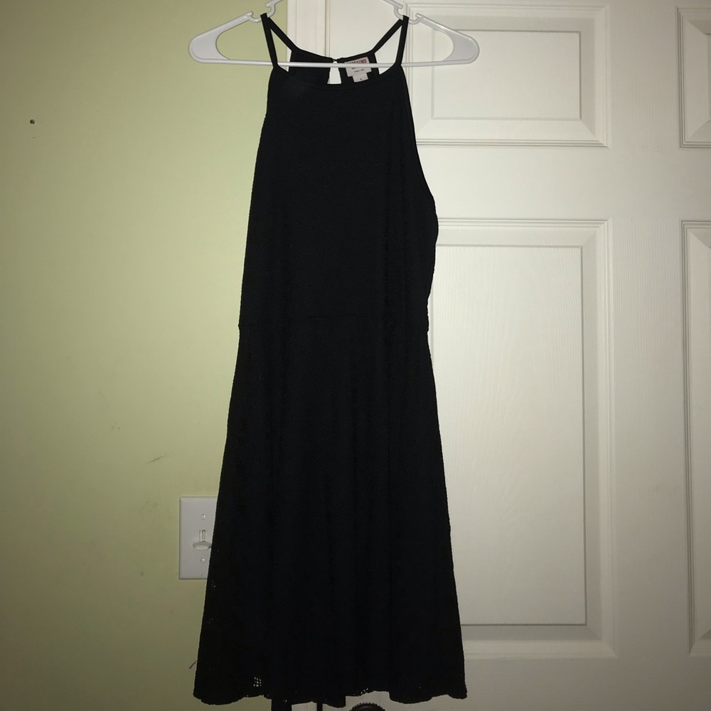 Black lace dress